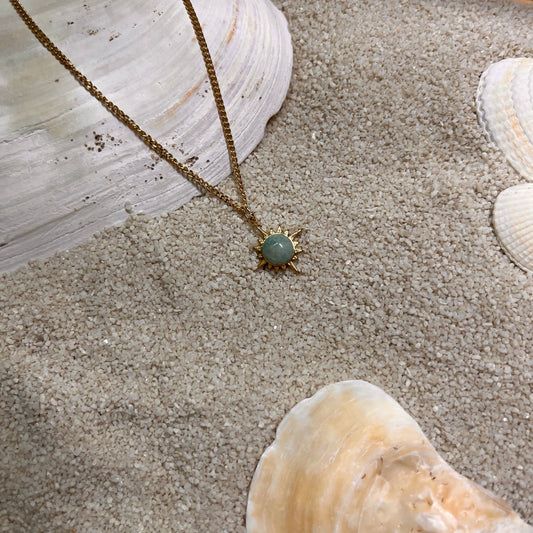 Collier soleil amazonite