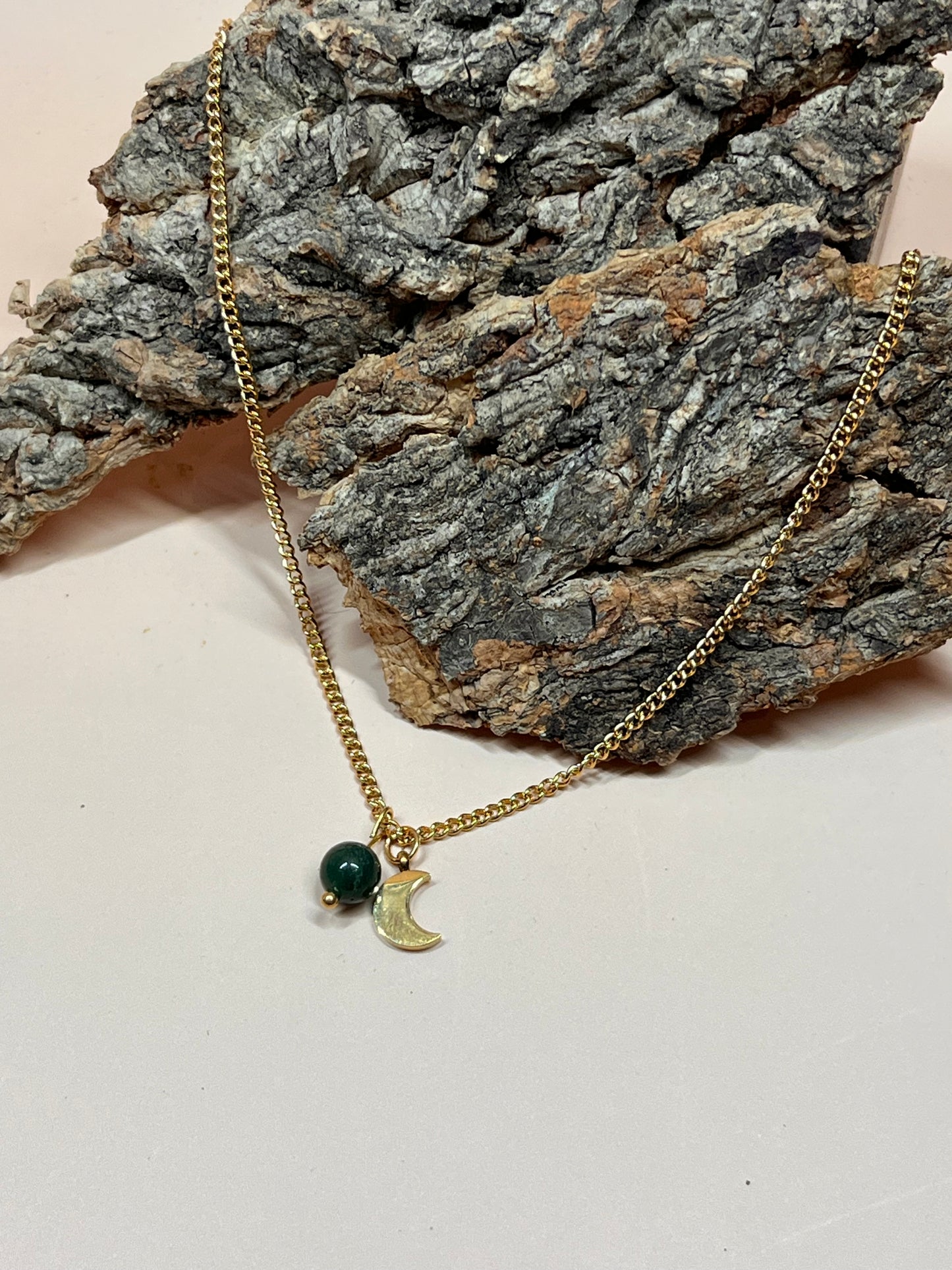 Collier Héméra Agate mousse