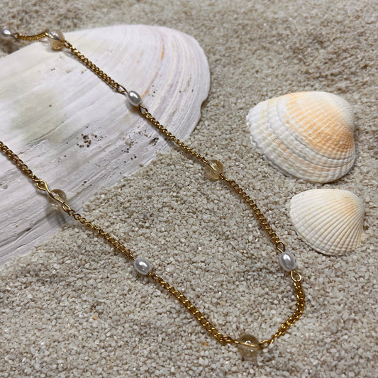 Collier Déméter citrine