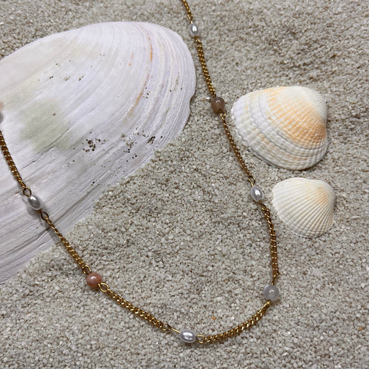 Collier Déméter pierre de lune