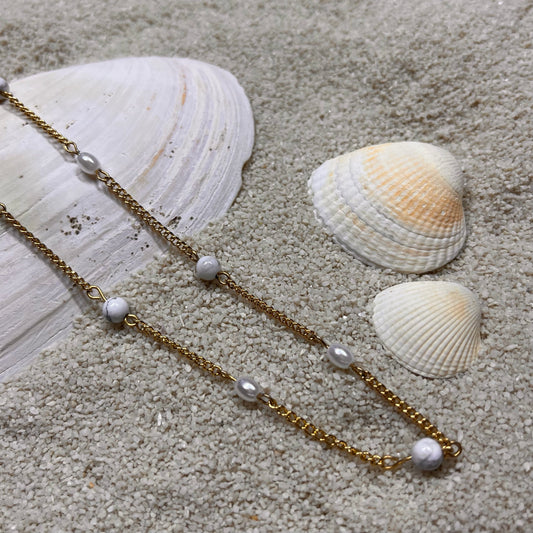 Collier Déméter howlite