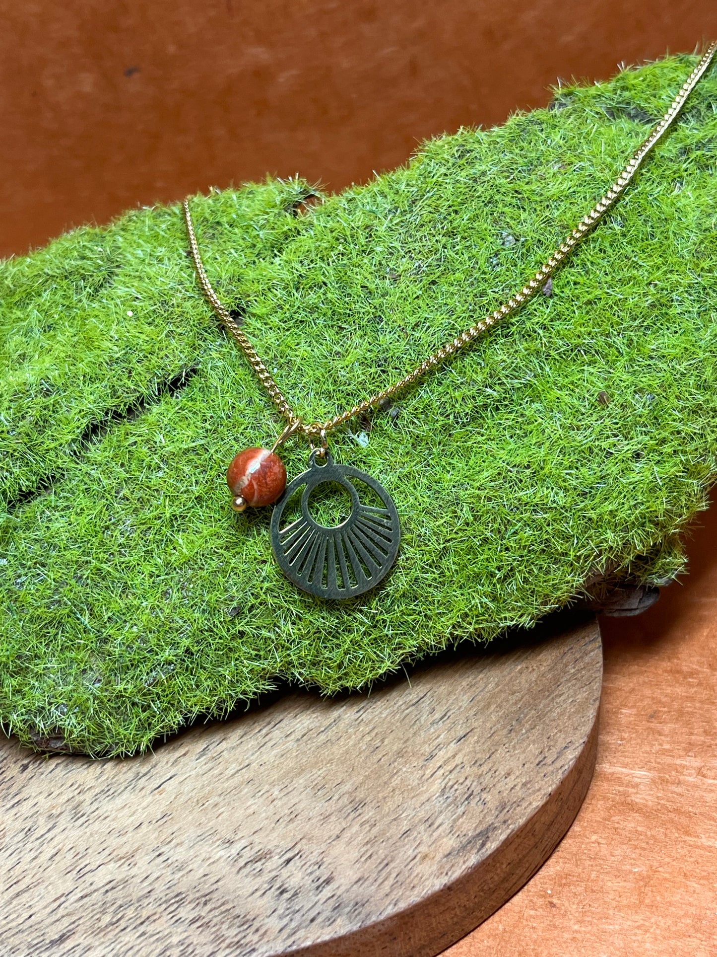 Collier Héméra Jaspe rouge