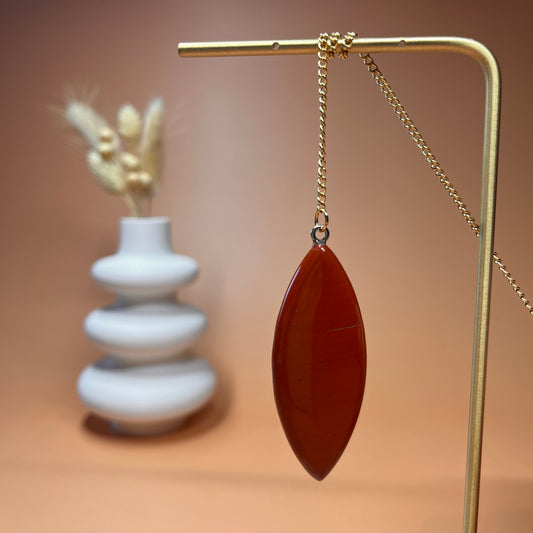 Pendule jaspe rouge